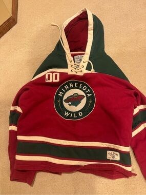Old Time Hockey MN Wild Jersey Sweatshirt